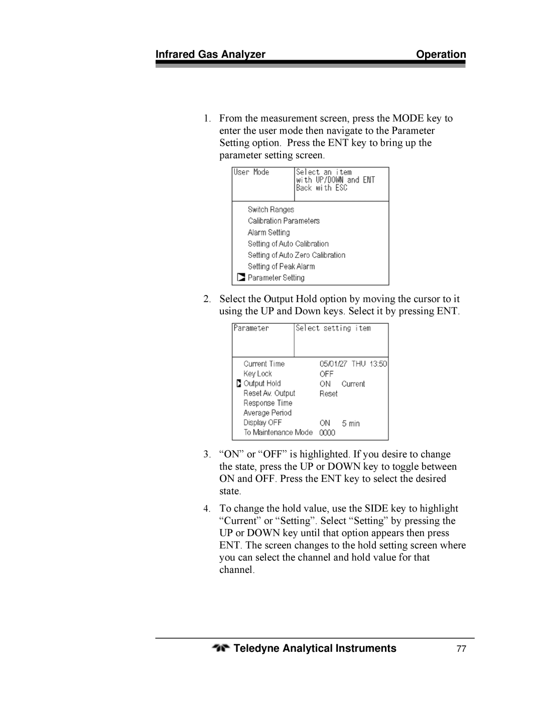 Teledyne 7600 operating instructions Infrared Gas Analyzer Operation 