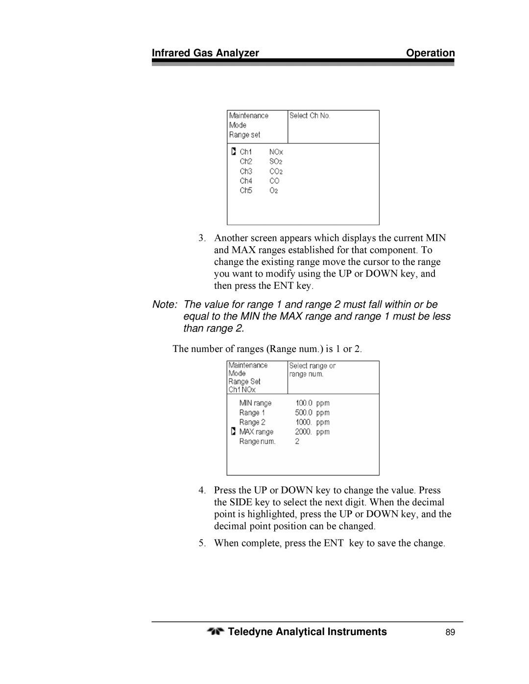 Teledyne 7600 operating instructions Infrared Gas Analyzer Operation 