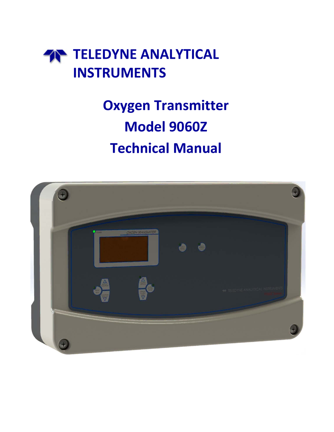 Teledyne 9060Z manual Teledyne Analytical Instruments 