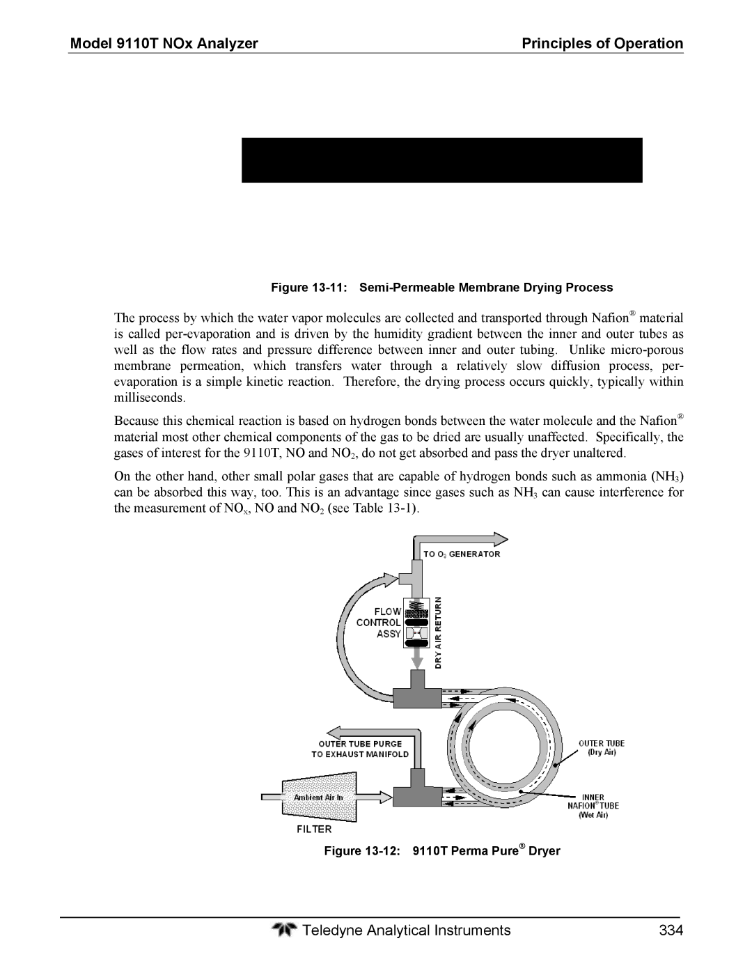 Teledyne 9110T instruction manual Teledyne Analytical Instruments 334 