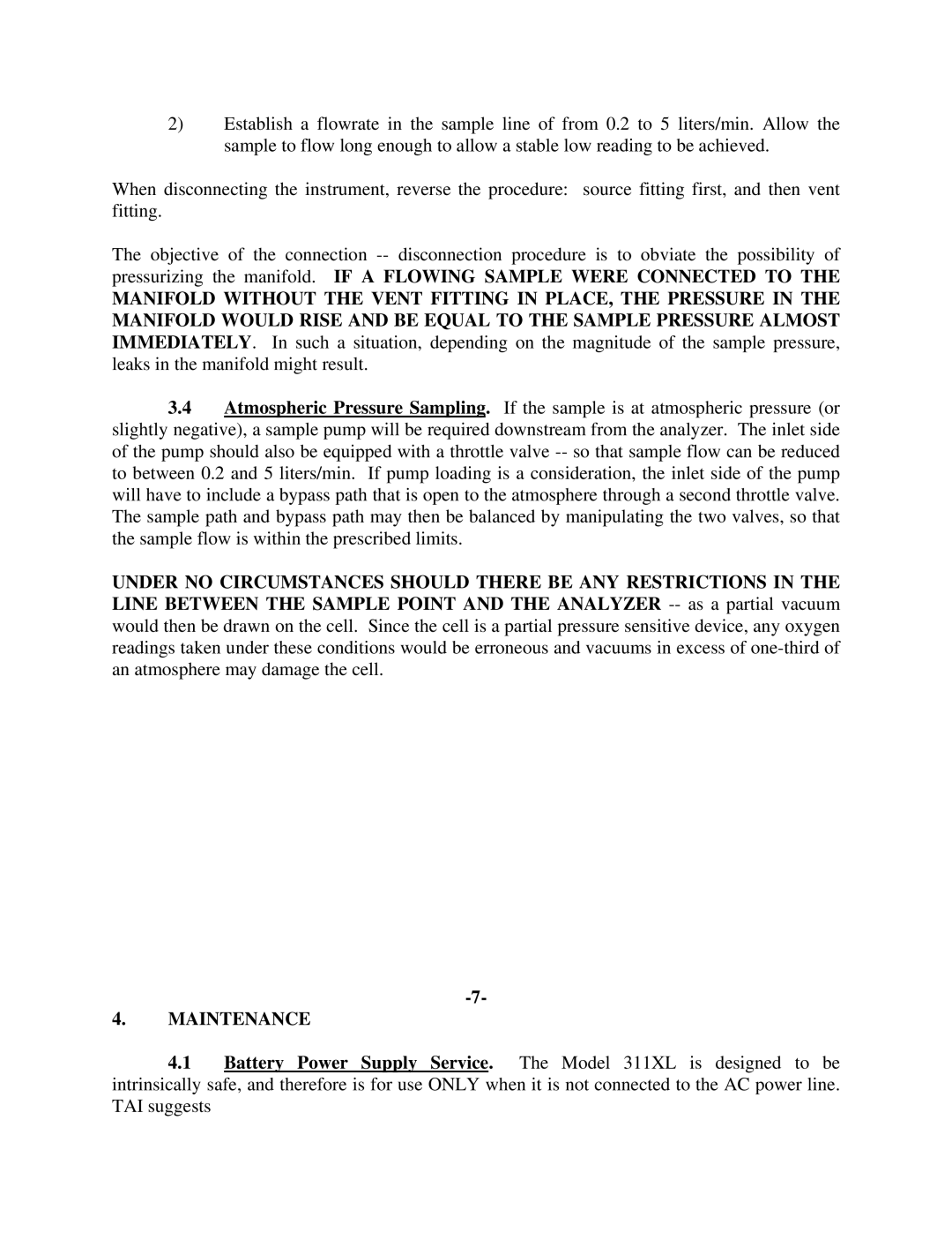 Teledyne ECO#02-0227 instruction manual Maintenance 