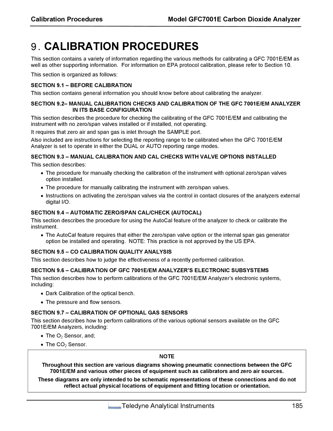 Teledyne GFC 7001EM operation manual Calibration Procedures, Before Calibration, Automatic ZERO/SPAN CAL/CHECK Autocal 