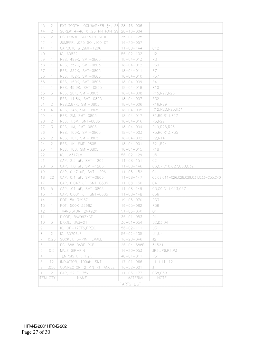 Teledyne instruction manual HFM-E-200/HFC-E-202 