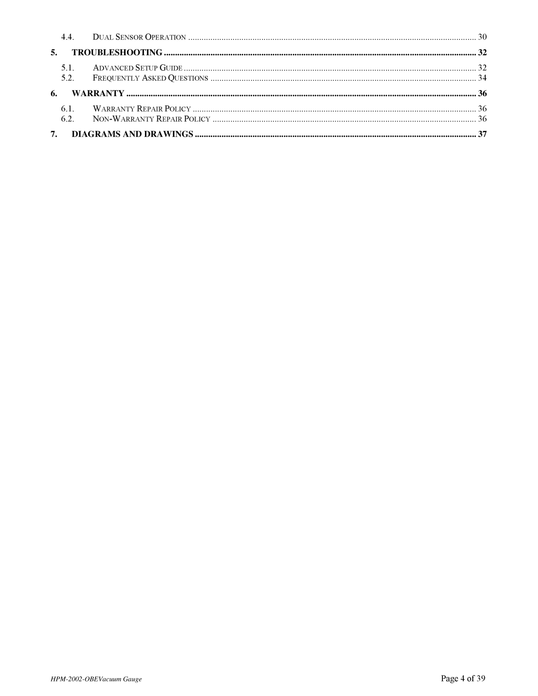 Teledyne HPM-2002-OBE instruction manual Troubleshooting 