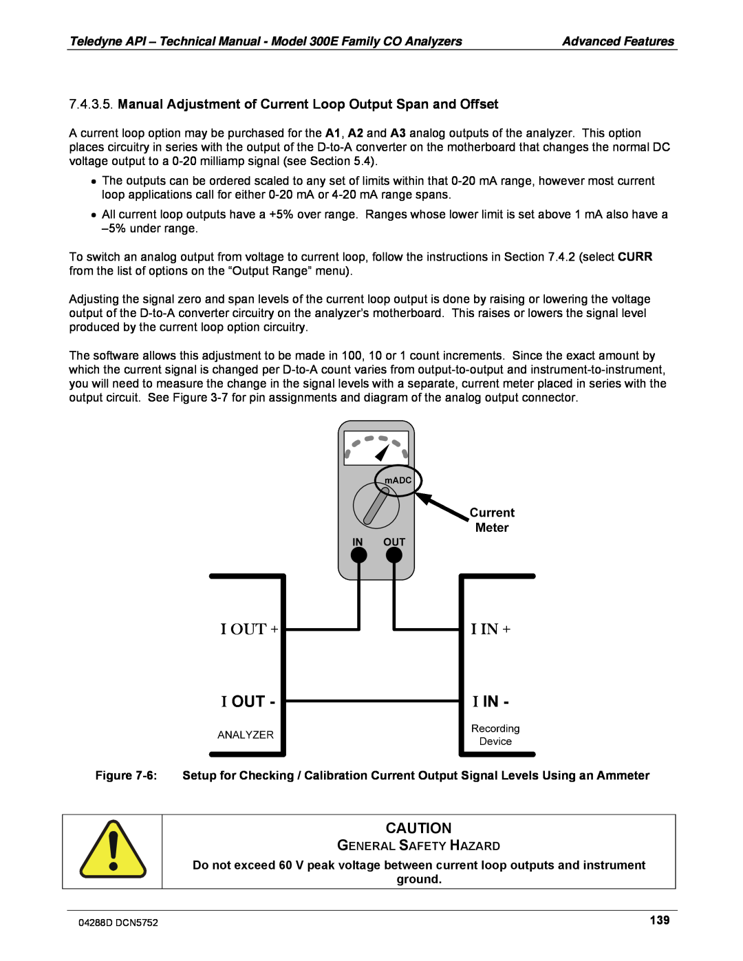 Teledyne M300EM operation manual General Safety Hazard, ground 