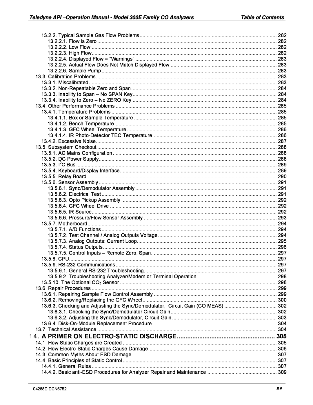 Teledyne M300EM operation manual A Primer On Electro-Staticdischarge 