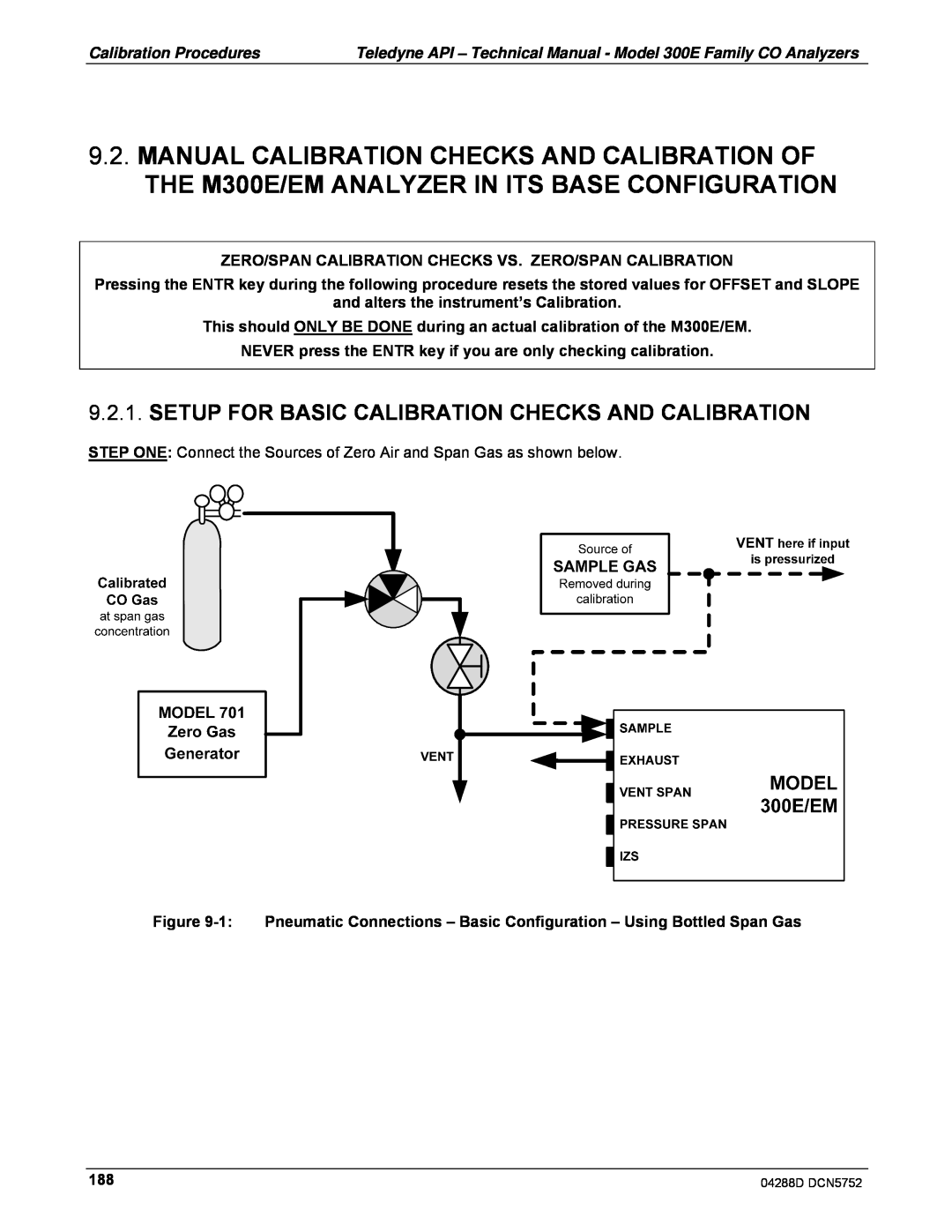 Teledyne M300EM operation manual and alters the instrument’s Calibration 