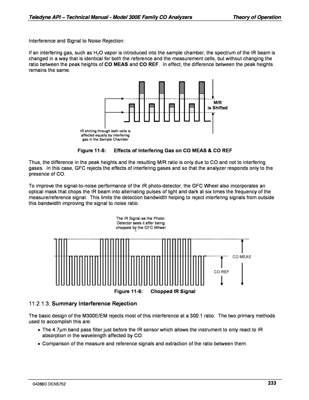 Teledyne M300EM operation manual Summary Interference Rejection, 6:Chopped IR Signal 