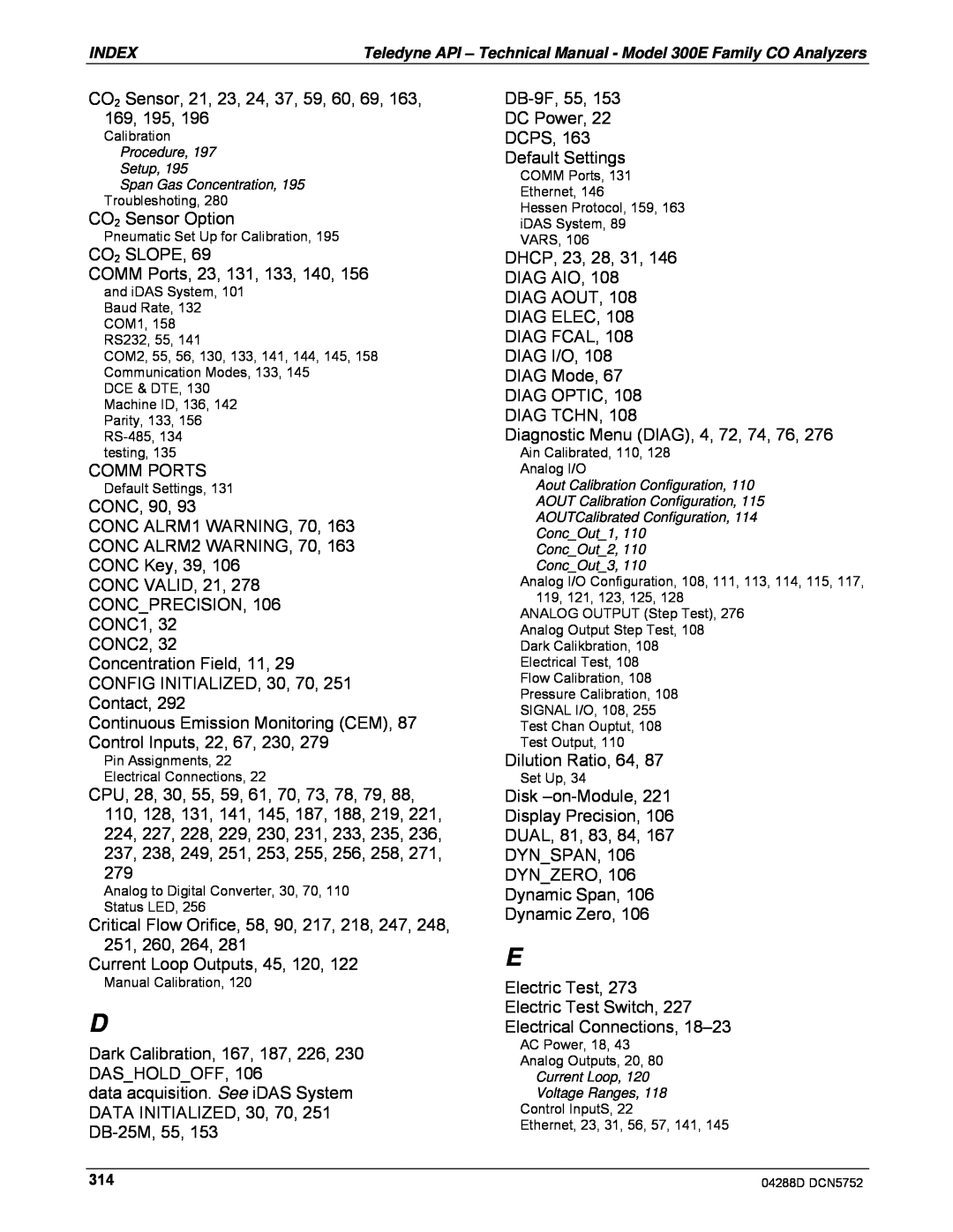 Teledyne M300EM operation manual 