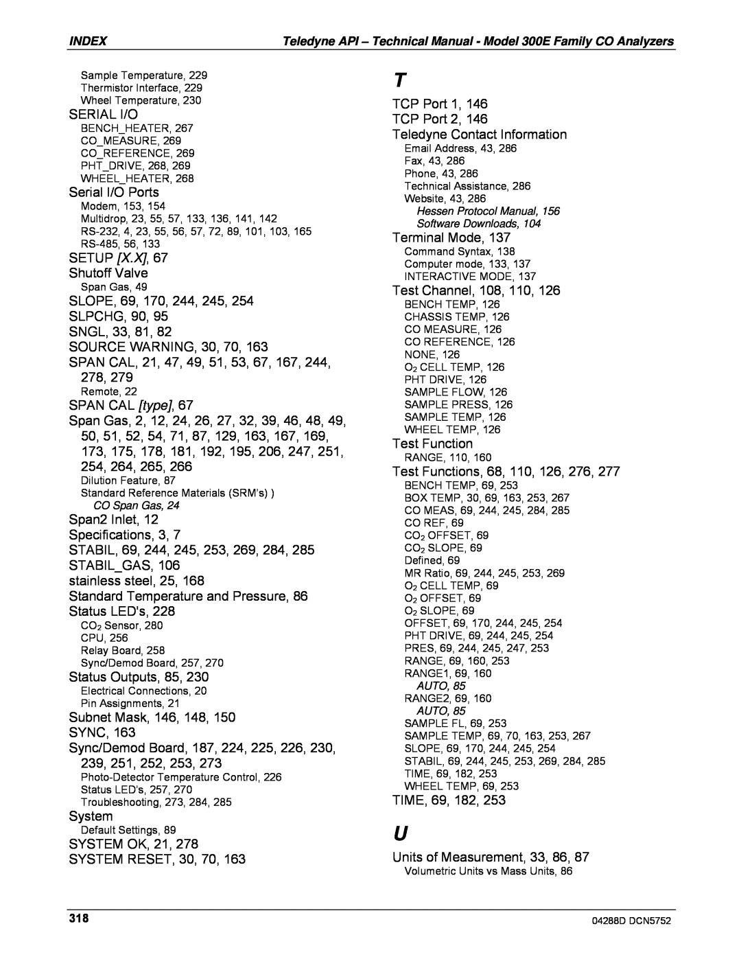 Teledyne M300EM operation manual 