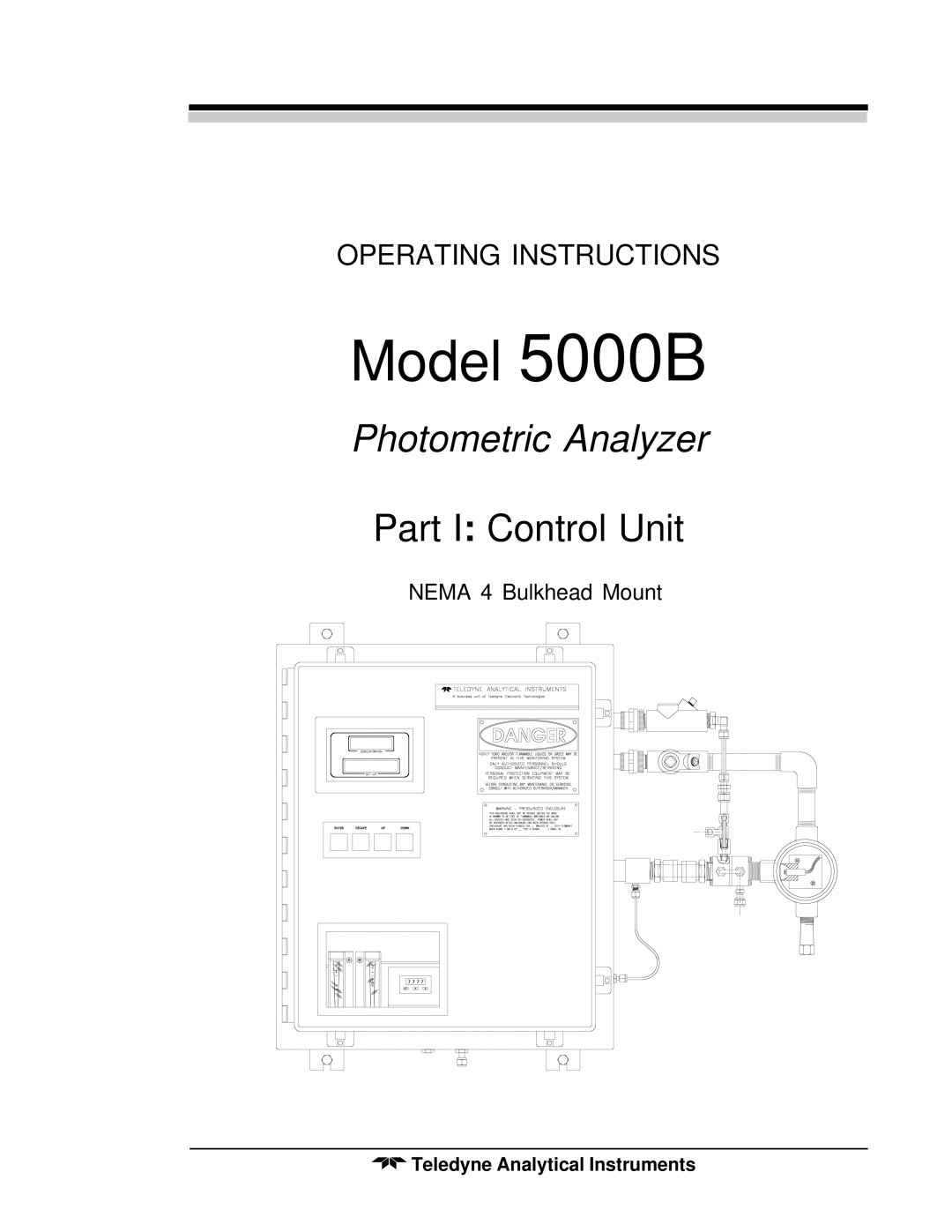 Teledyne M5000B operating instructions Part I Control Unit 