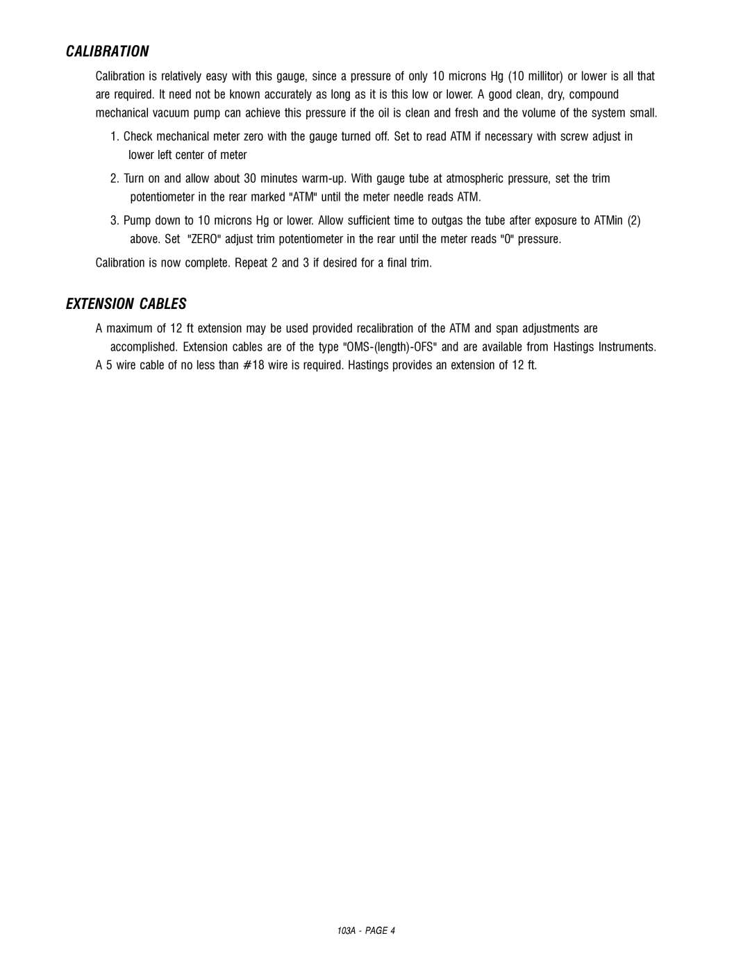 Teledyne NV-100 manual Calibration 