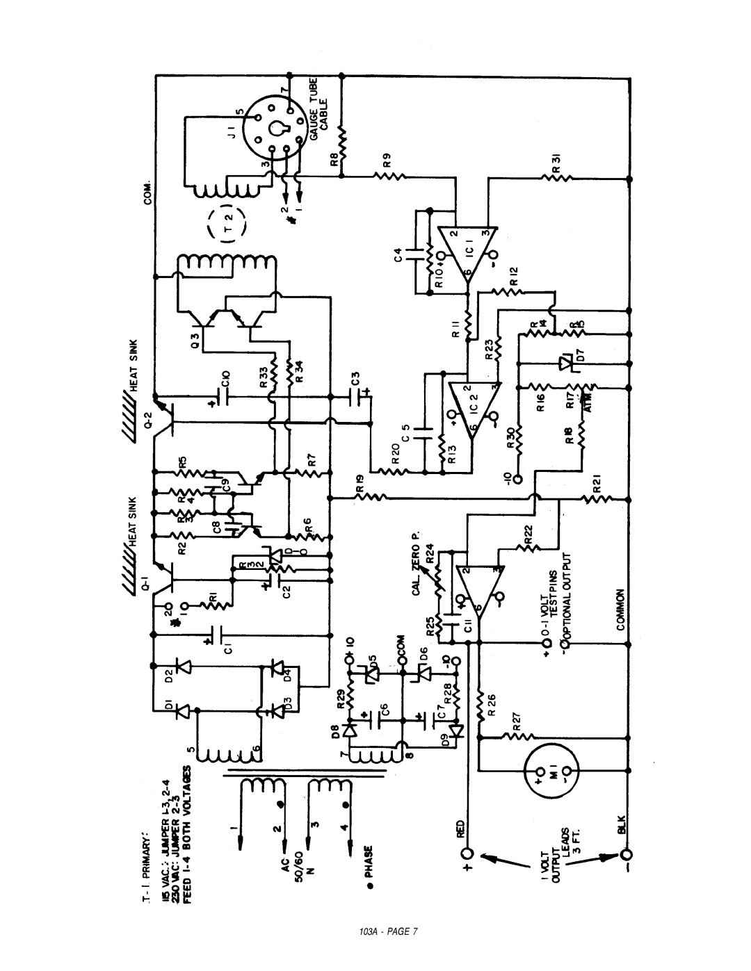 Teledyne NV-100 manual 103A 