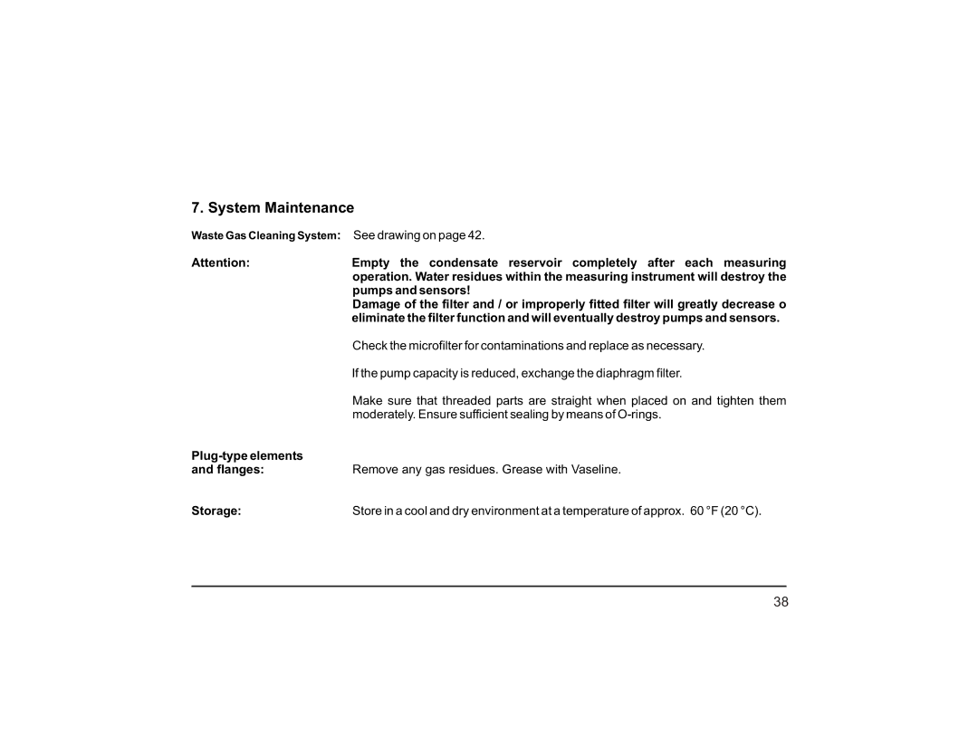 Teledyne PEM 9002 manual System Maintenance, See drawing on, Pumps and sensors 