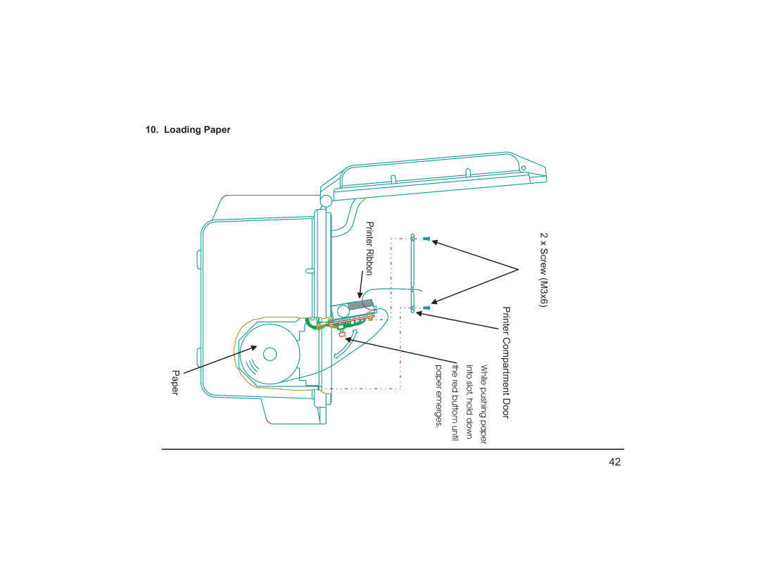 Teledyne PEM 9002 manual Loading Paper 