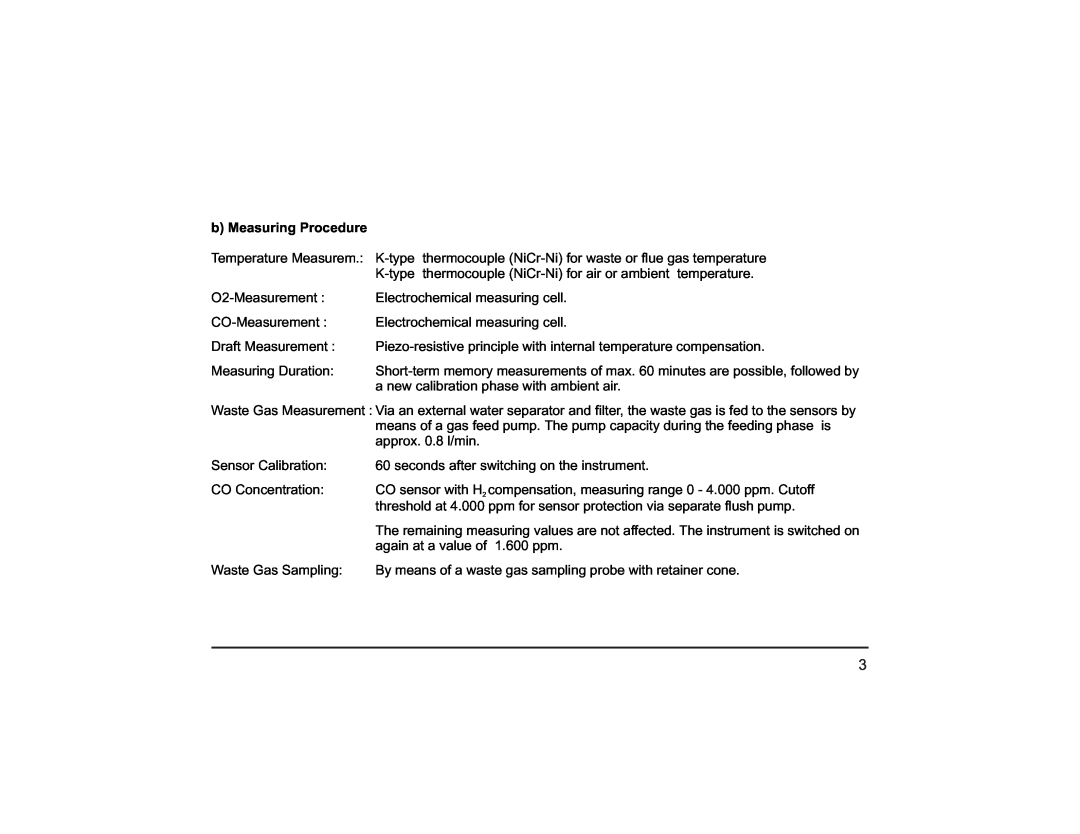 Teledyne PEM 9002 manual b Measuring Procedure 