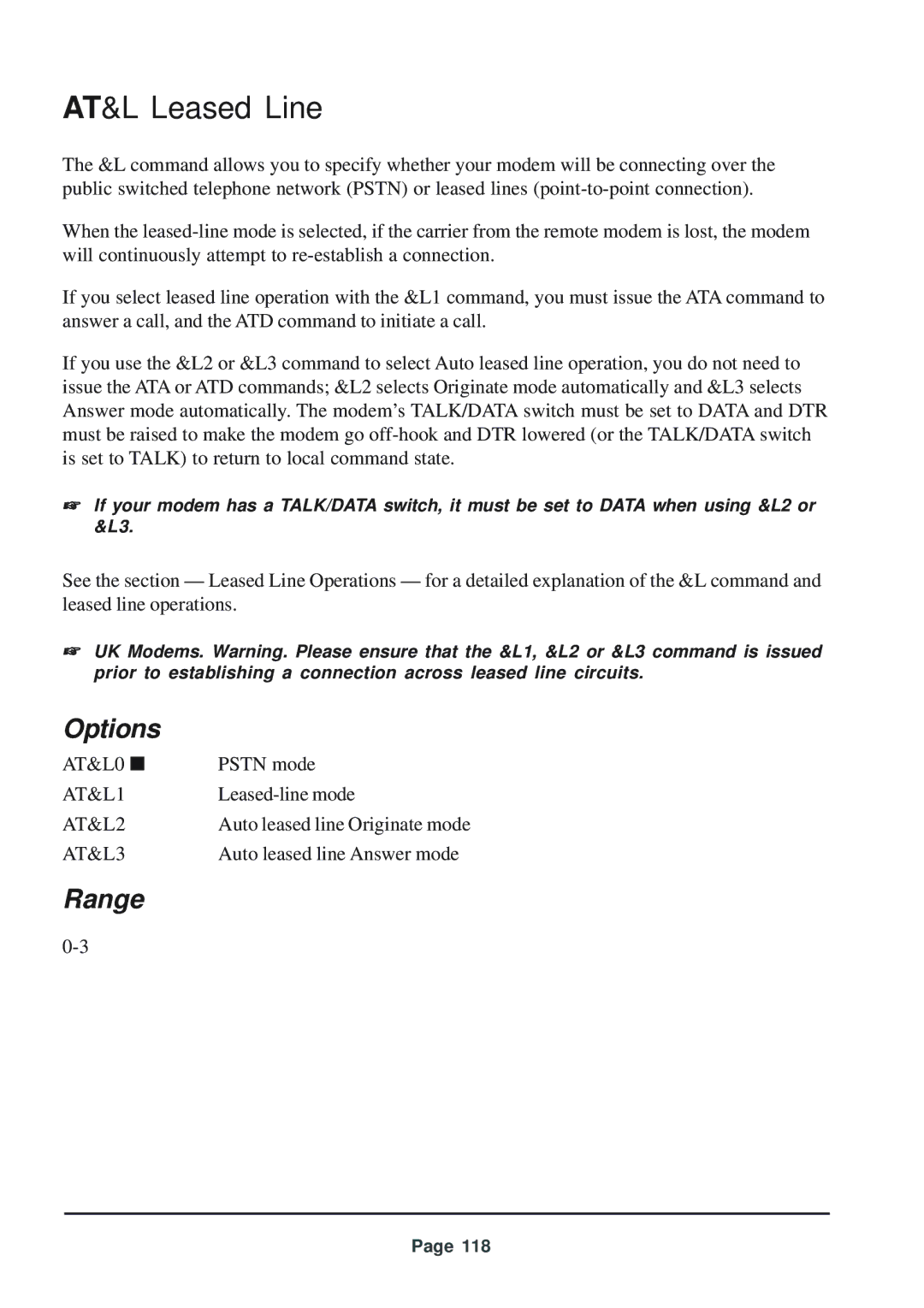 Telenetics 56 manual AT&L Leased Line, AT&L1 