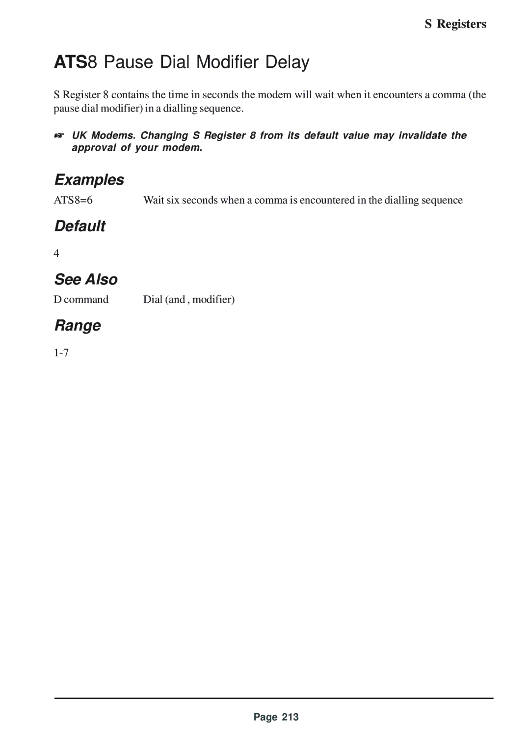 Telenetics 56 manual ATS8 Pause Dial Modifier Delay 