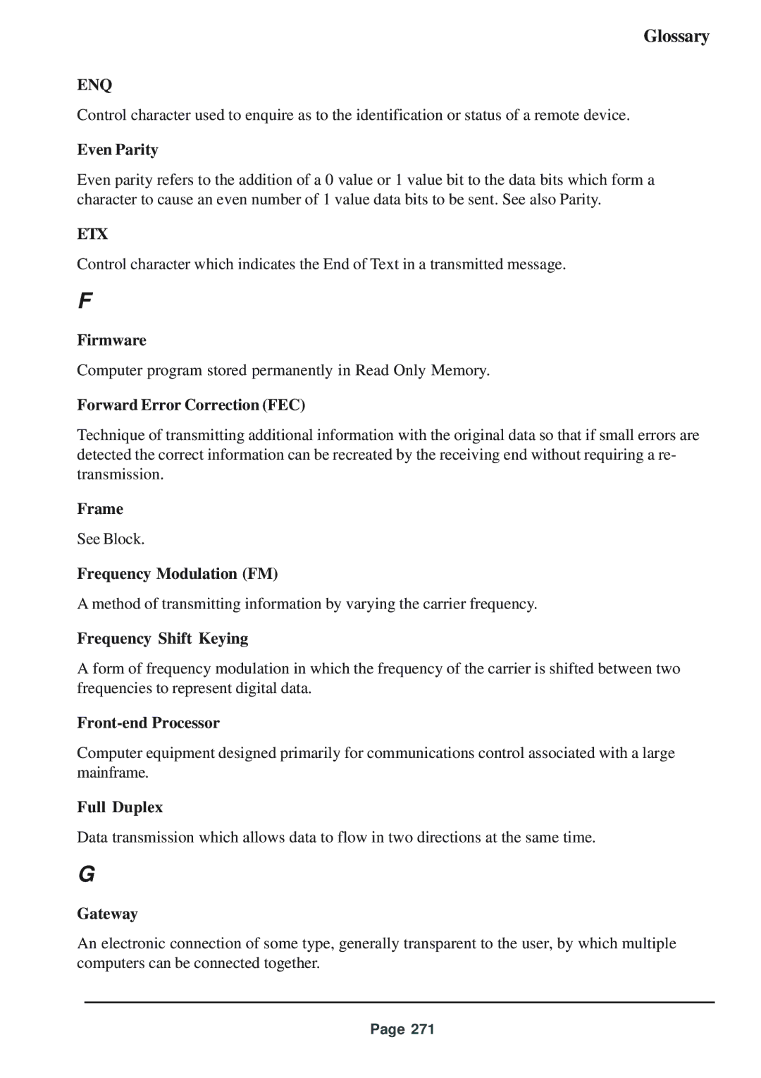 Telenetics 56 manual Enq, Etx 