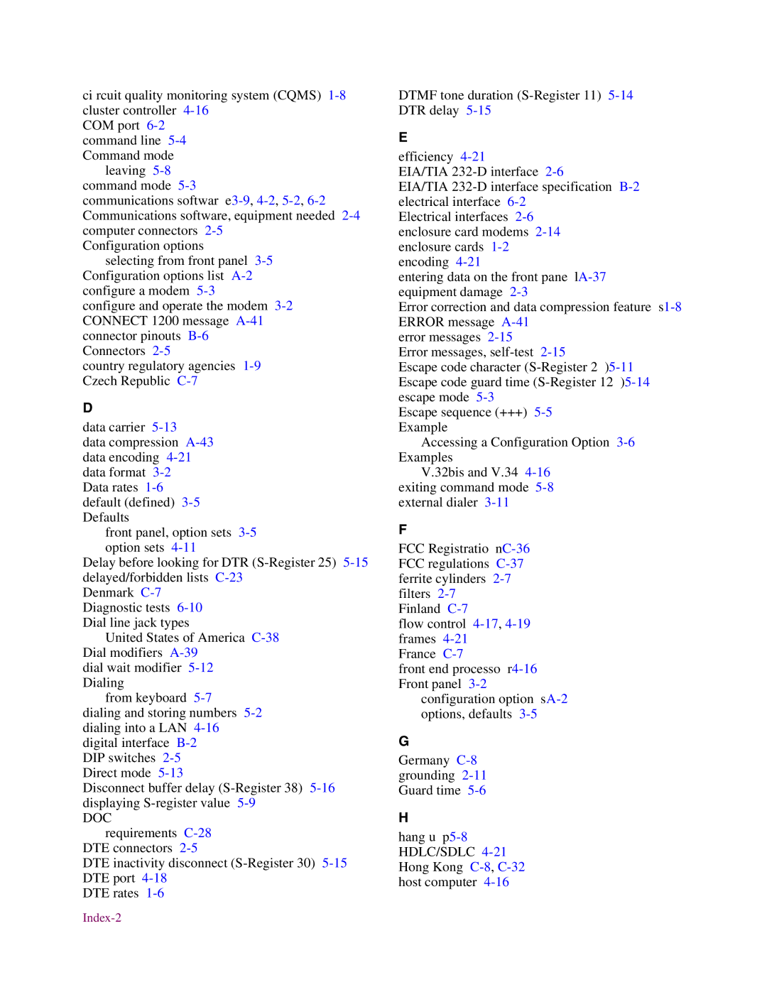 Telenetics V.32bis Series, V.34-SDC, 326X V.34 manual Doc 