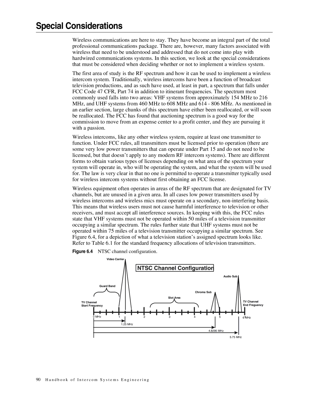 Telex 38109-977 manual Ntsc Channel Configuration 