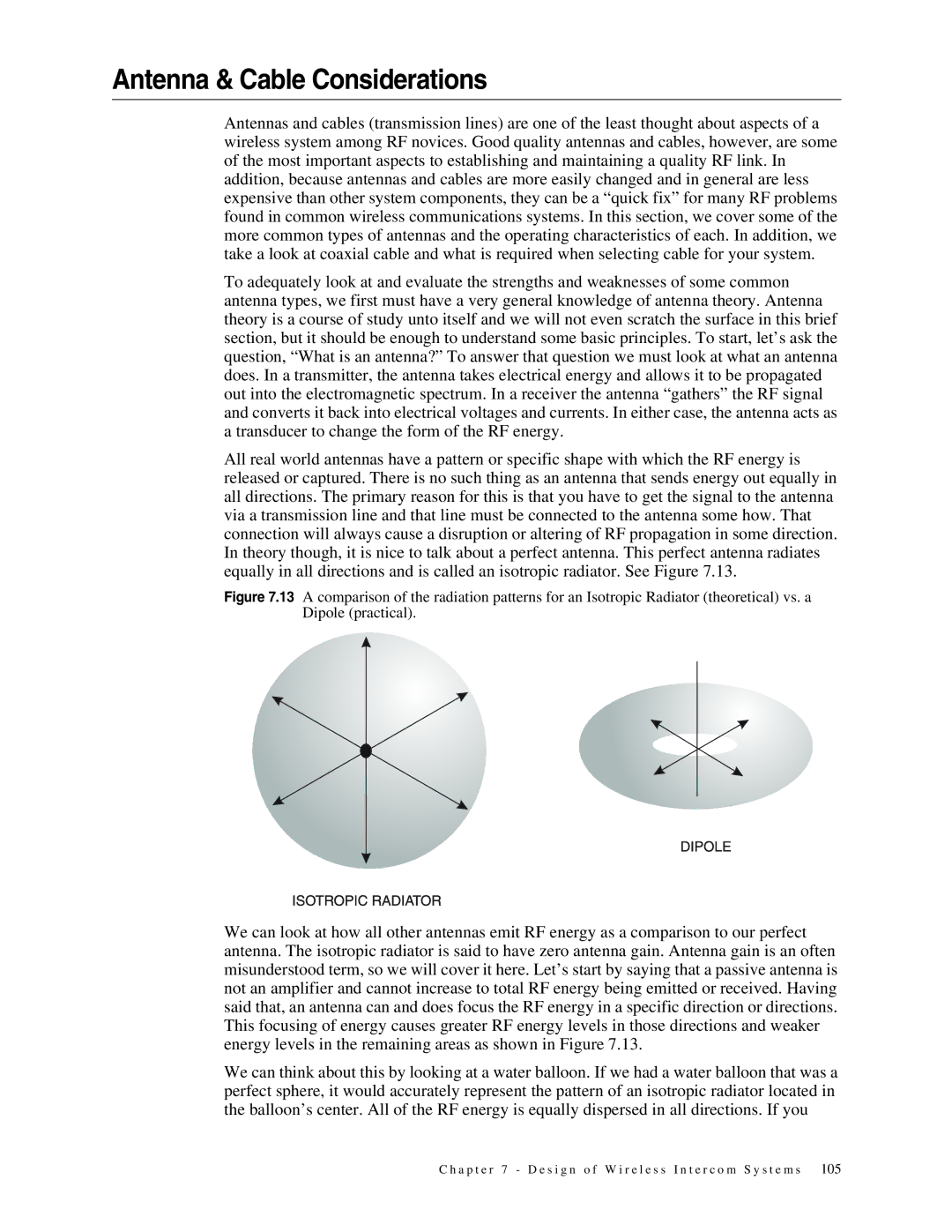 Telex 38109-977 manual Antenna & Cable Considerations 