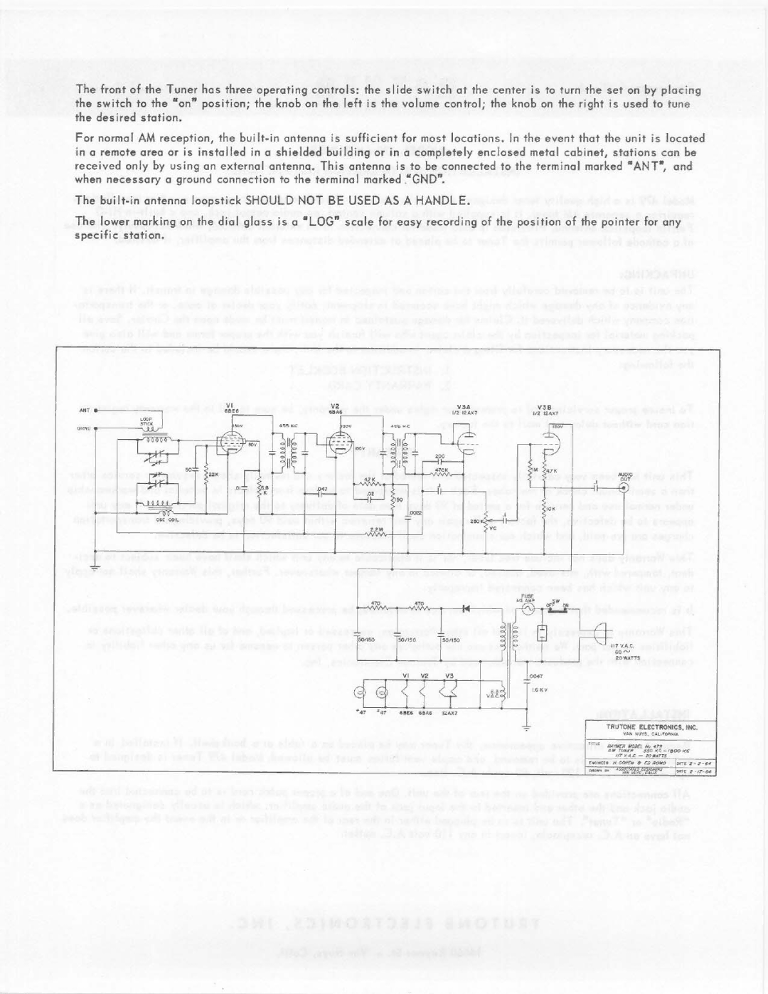 Telex 479 manual 