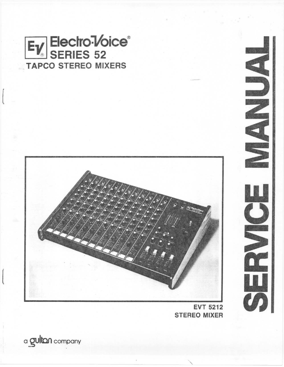 Telex 52 Series manual 