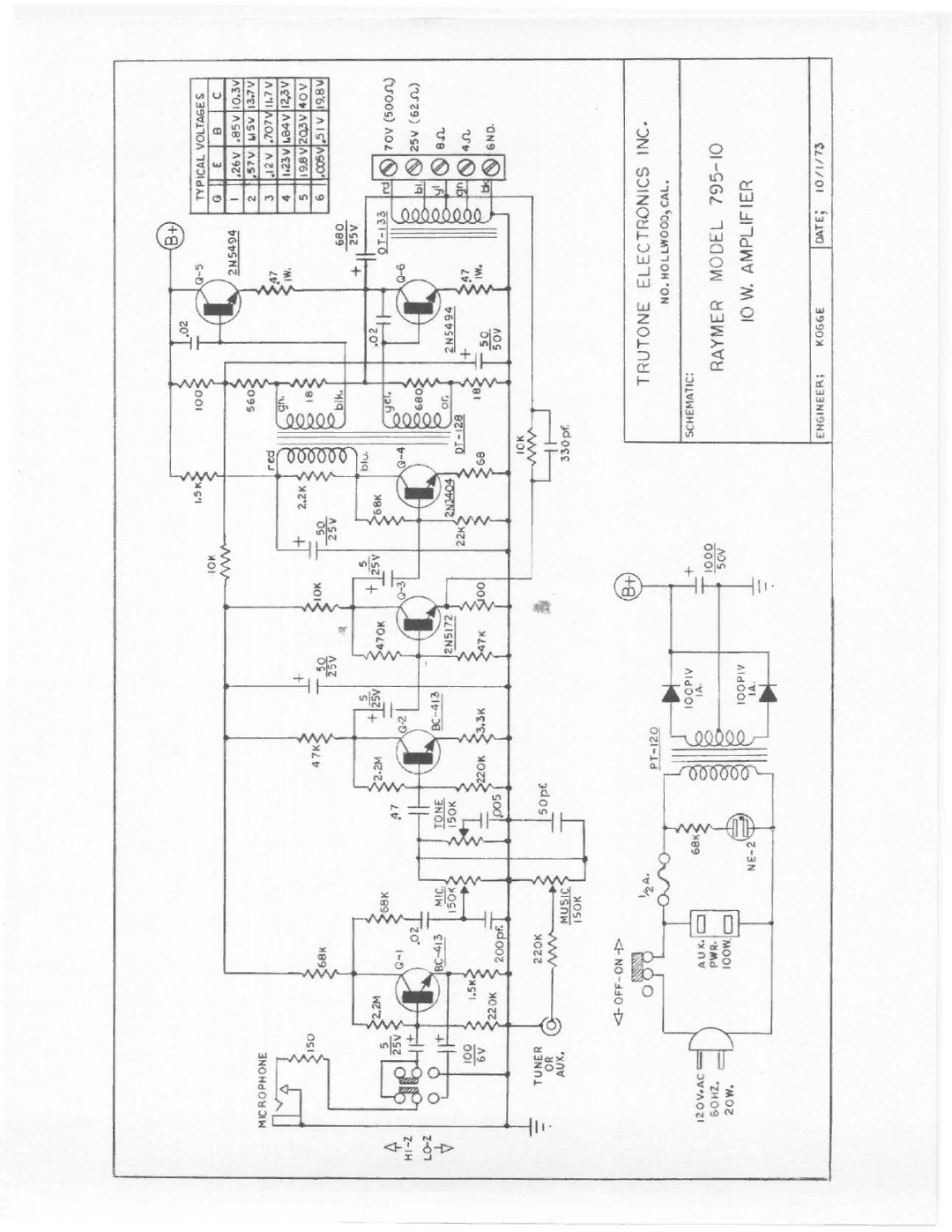 Telex 795-10 manual 