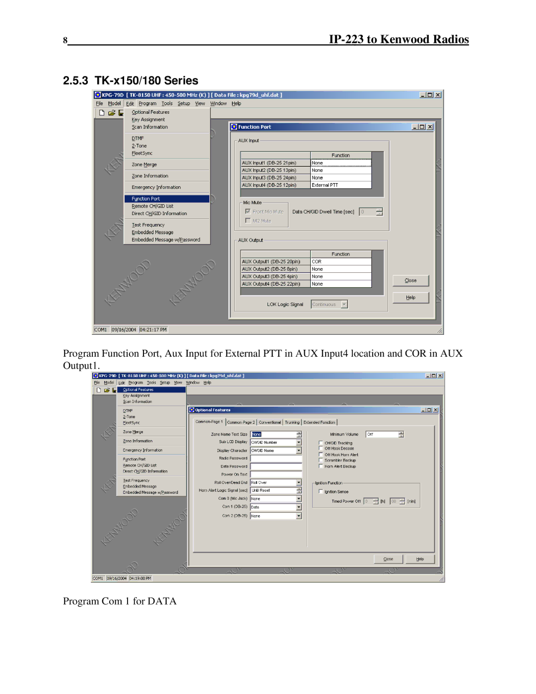 Telex manual TK-x150/180 Series 