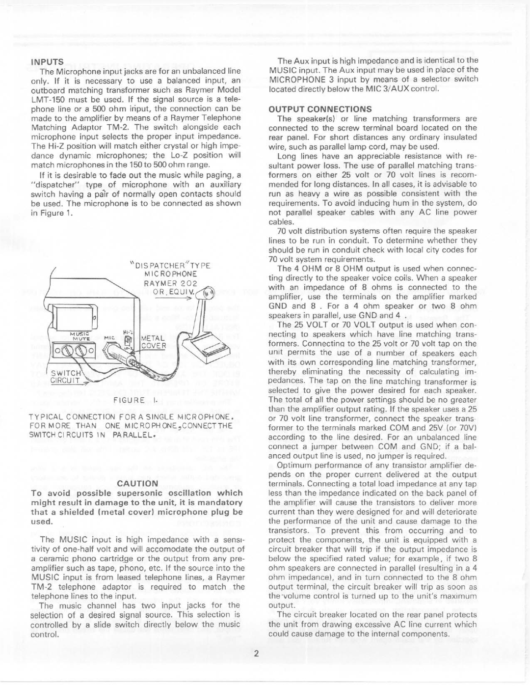 Telex 801-35A manual 