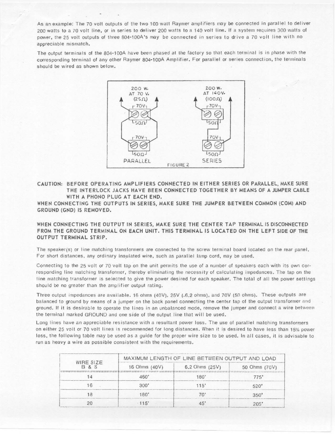 Telex 804-100A manual 