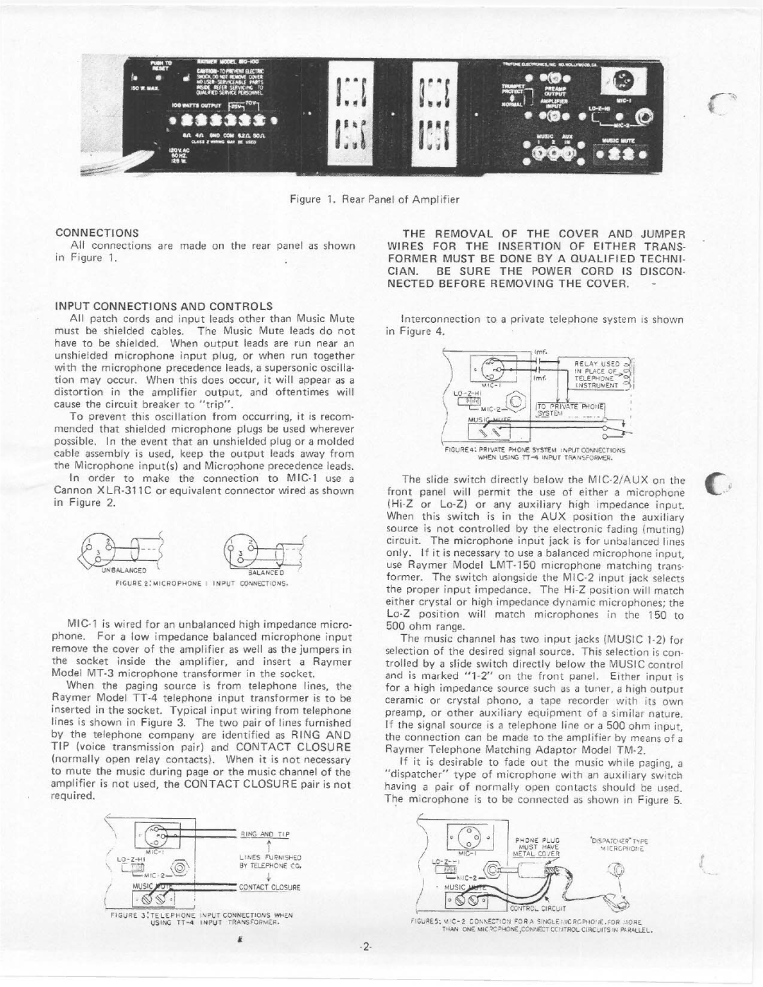 Telex 810-100 manual 