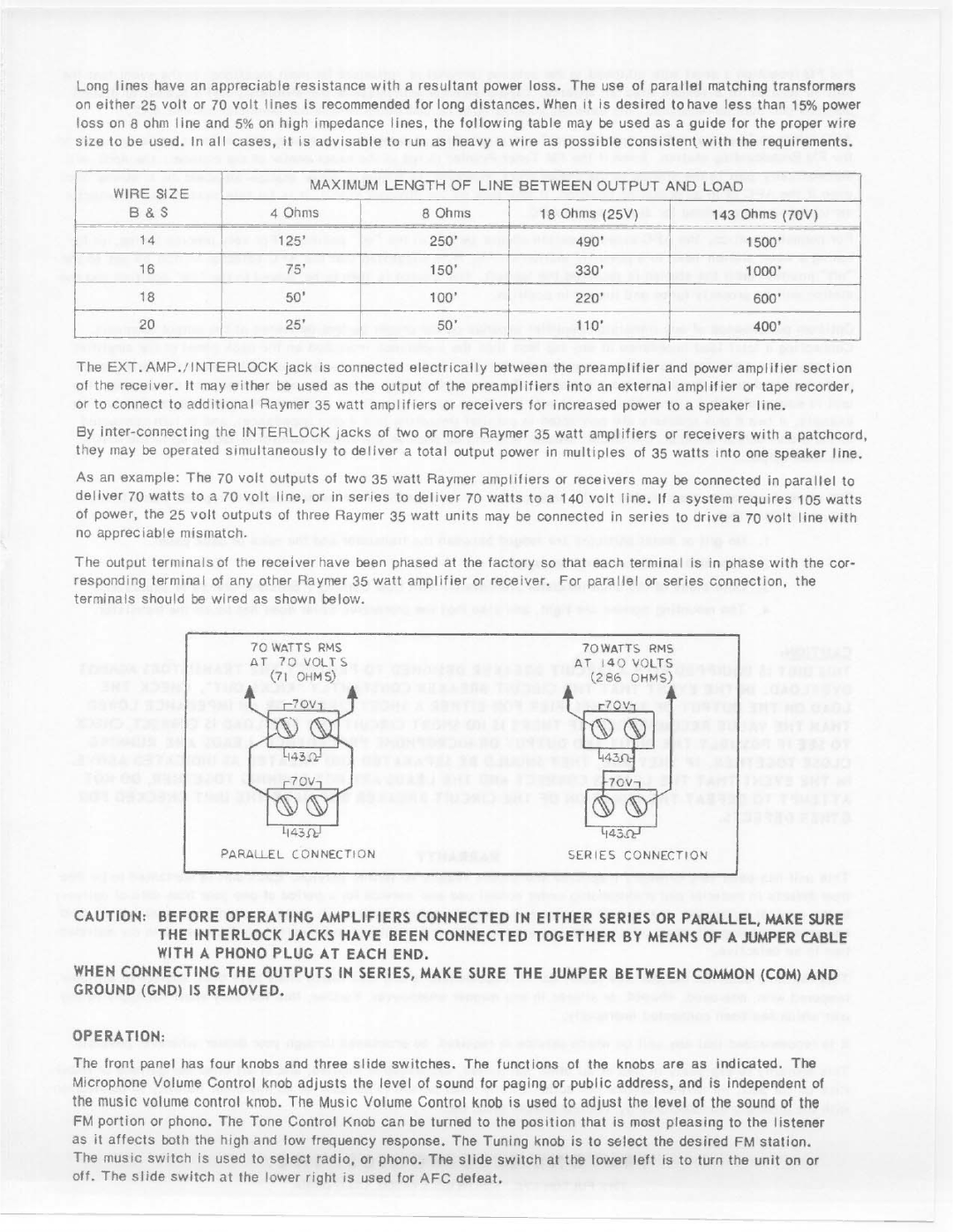 Telex 840-35 manual 