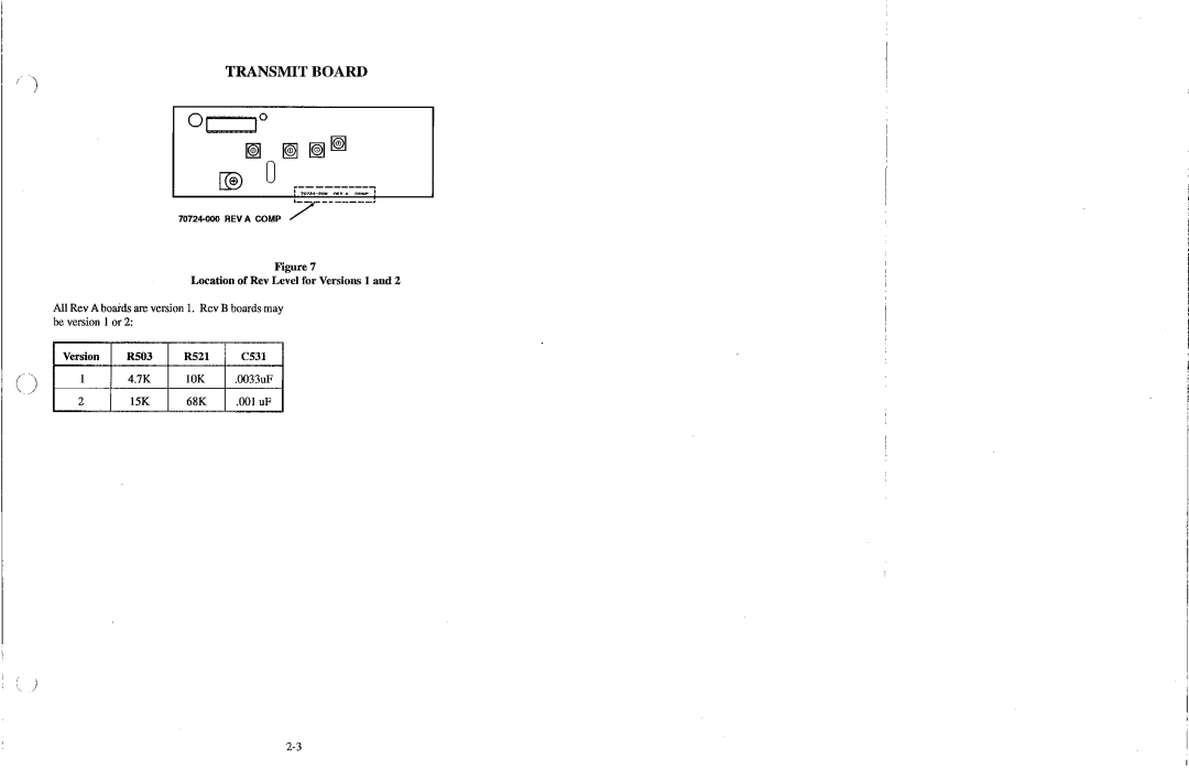 Telex BTR-200 Series manual Transmit Board 