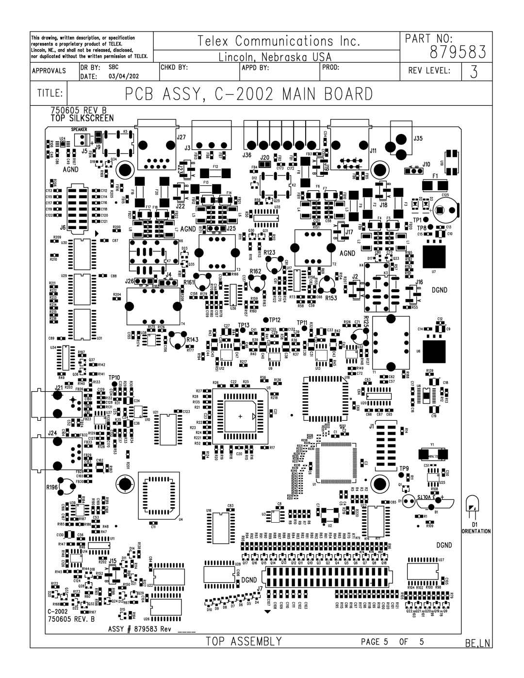 Telex C-2002 technical manual 