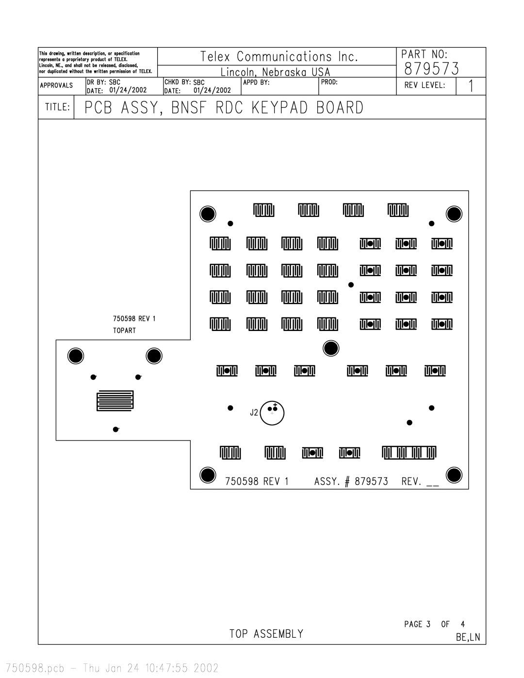 Telex C-2002 technical manual 