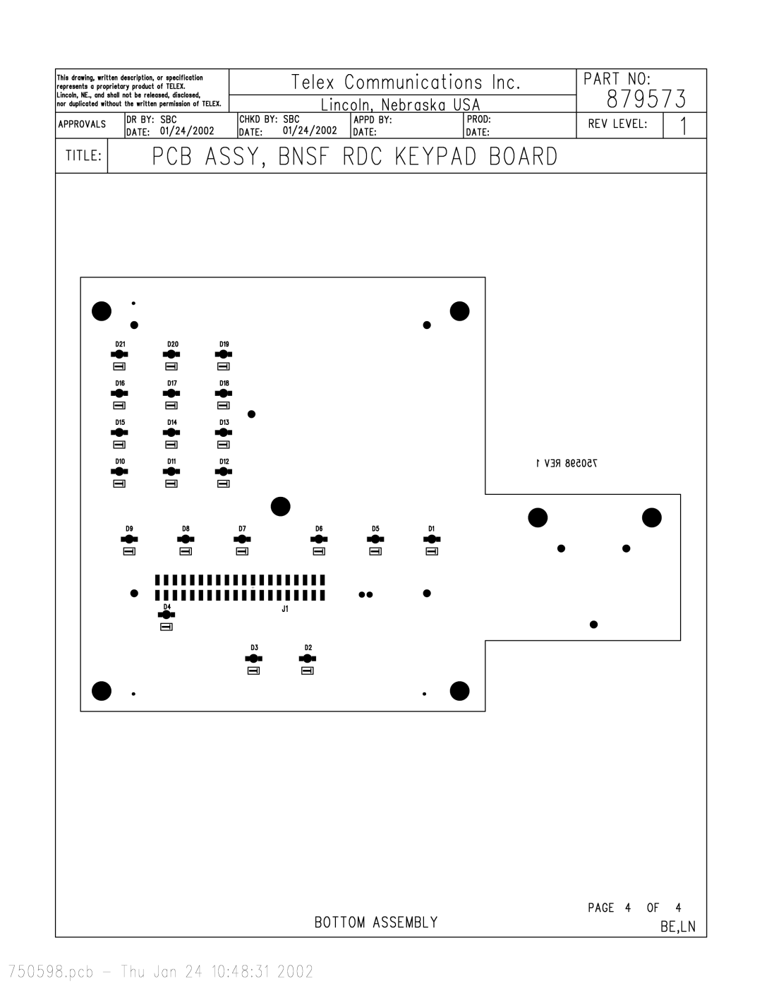 Telex C-2002 technical manual 