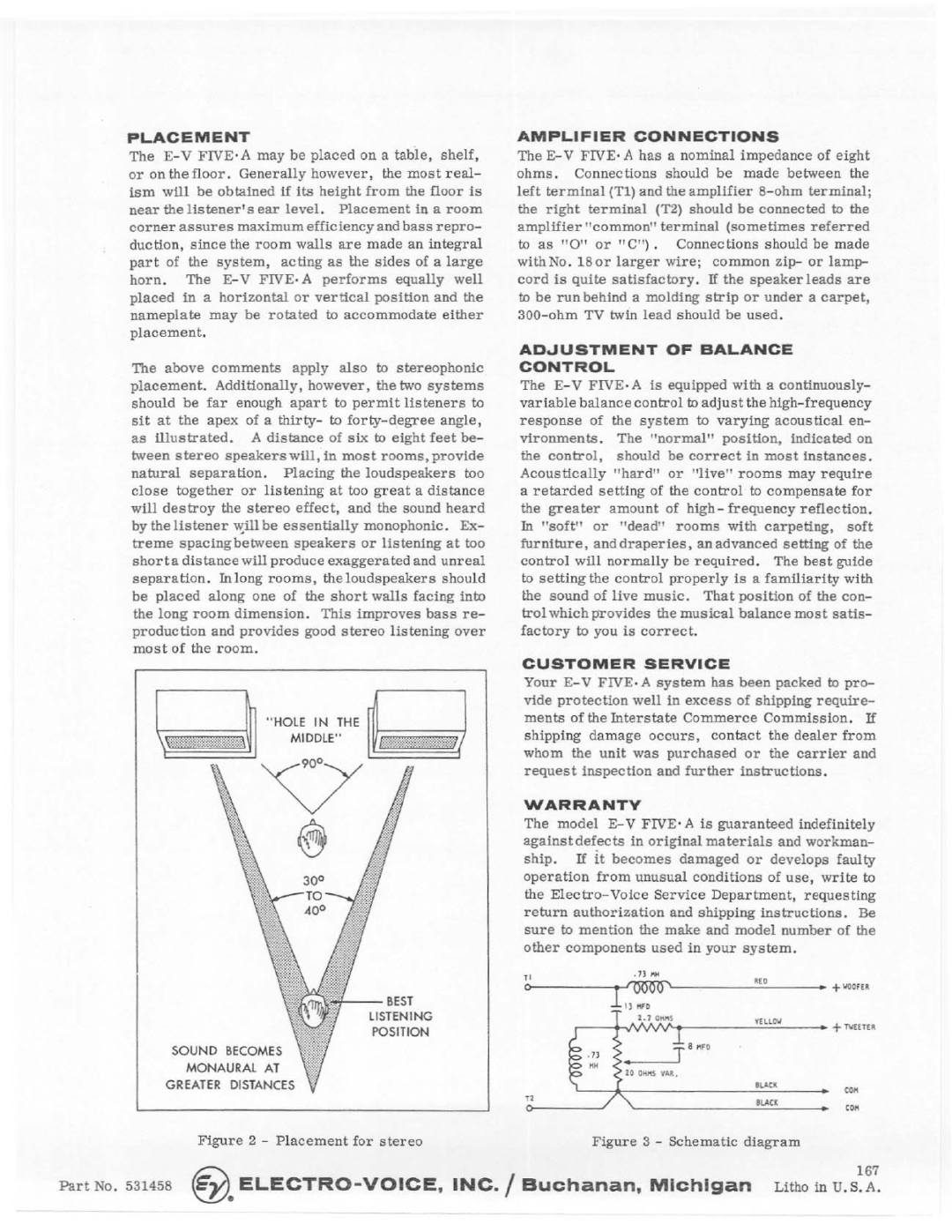 Telex E-V Five-A manual 