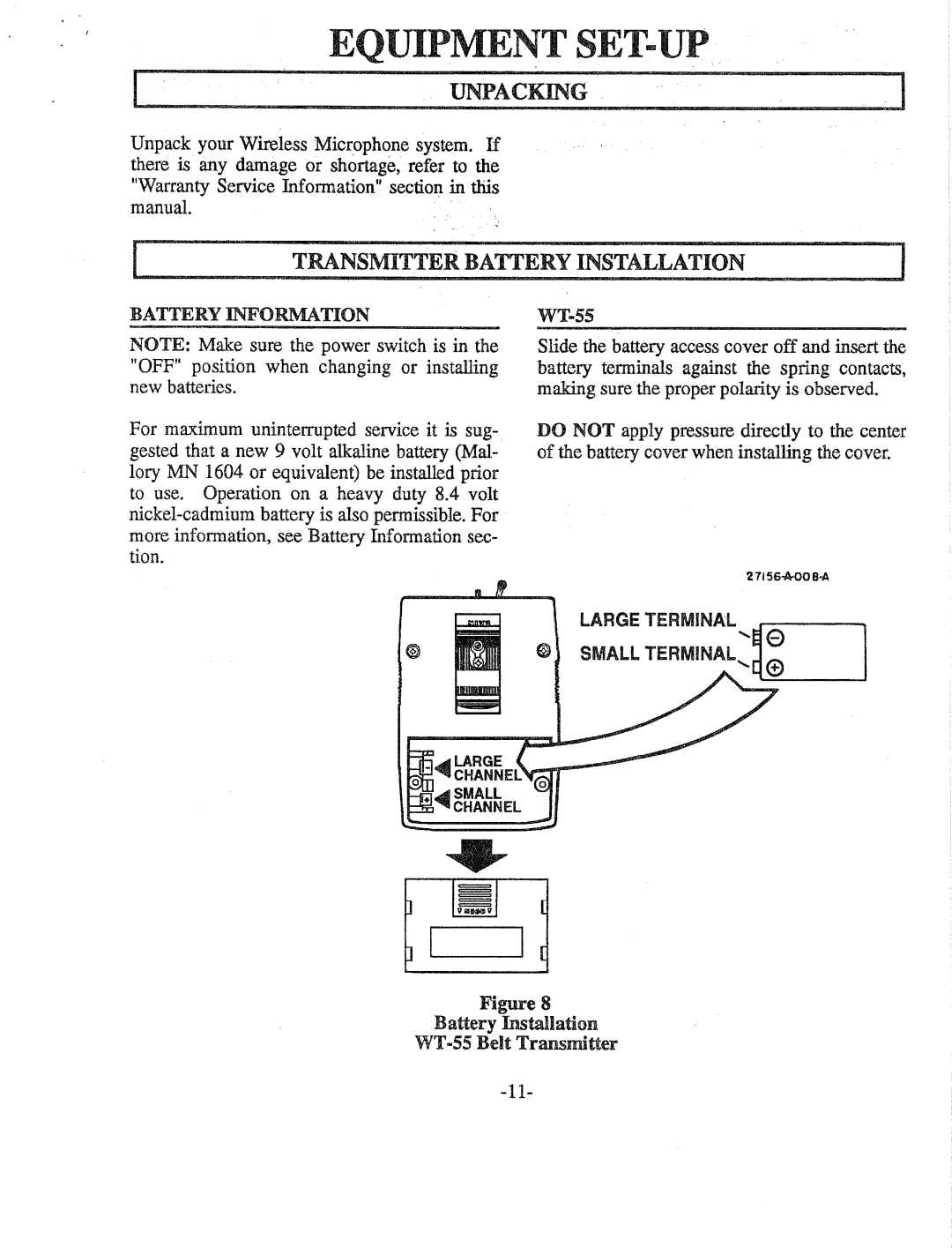 Telex FMR-70 manual 