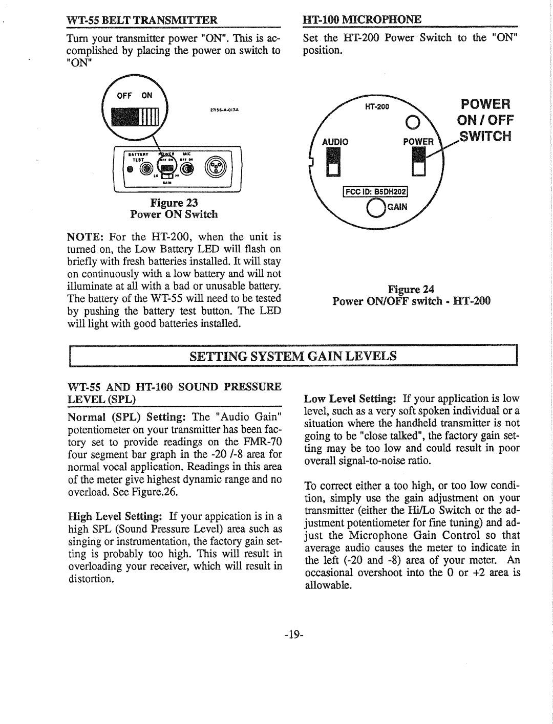 Telex FMR-70 manual 