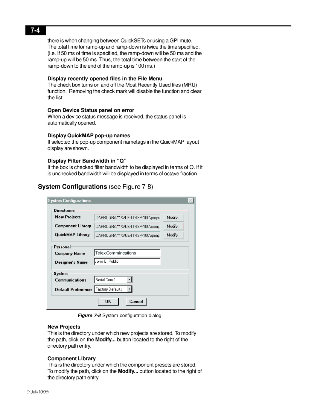 Telex ISP-100 manual System Configurations see Figure 