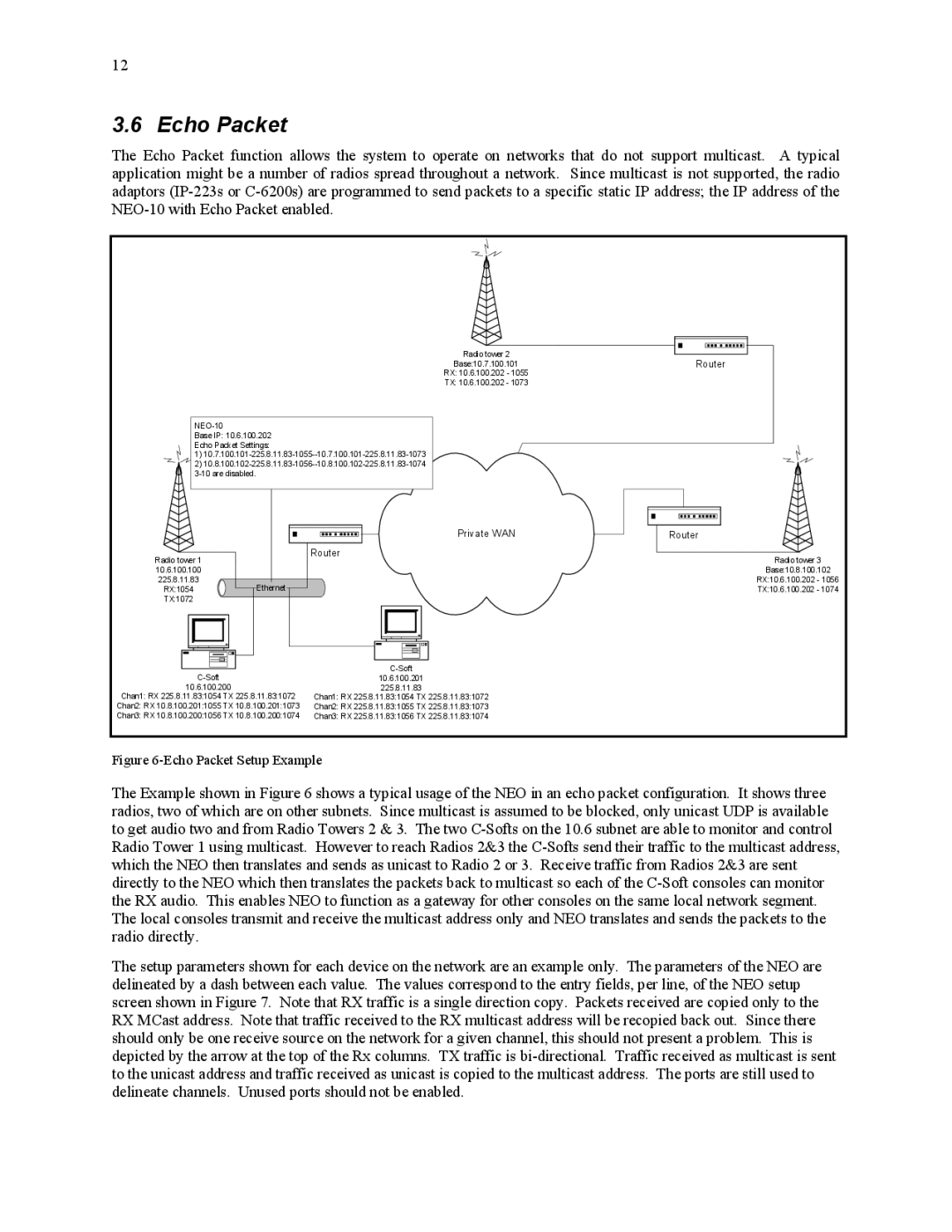 Telex NEO-10 technical manual Echo Packet, Router 