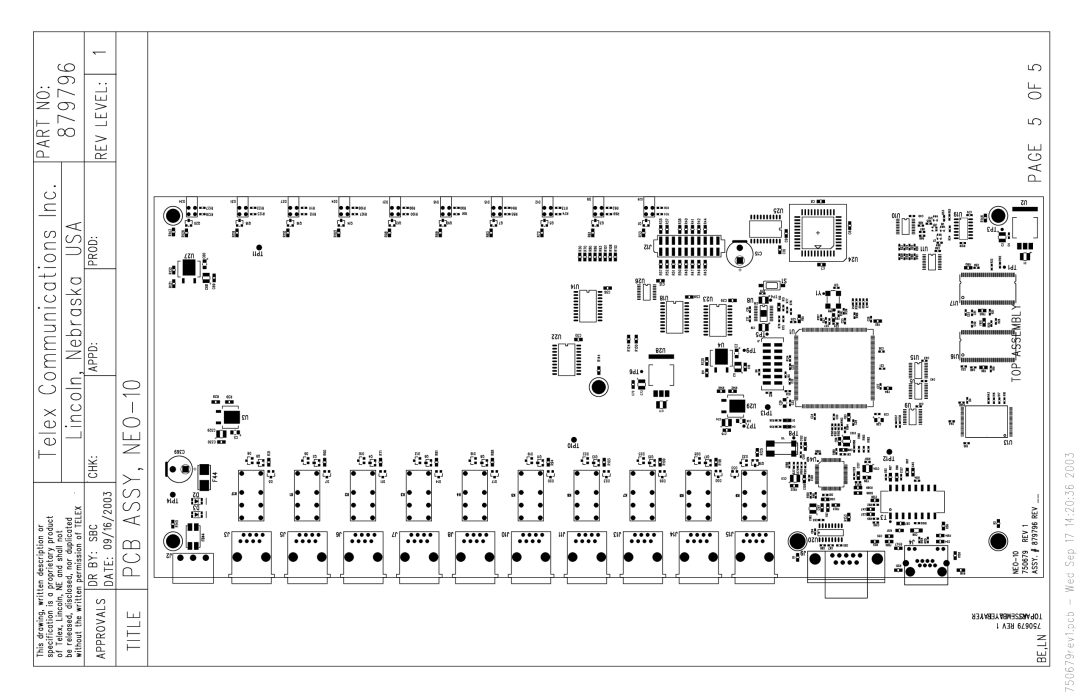 Telex NEO-10 technical manual 