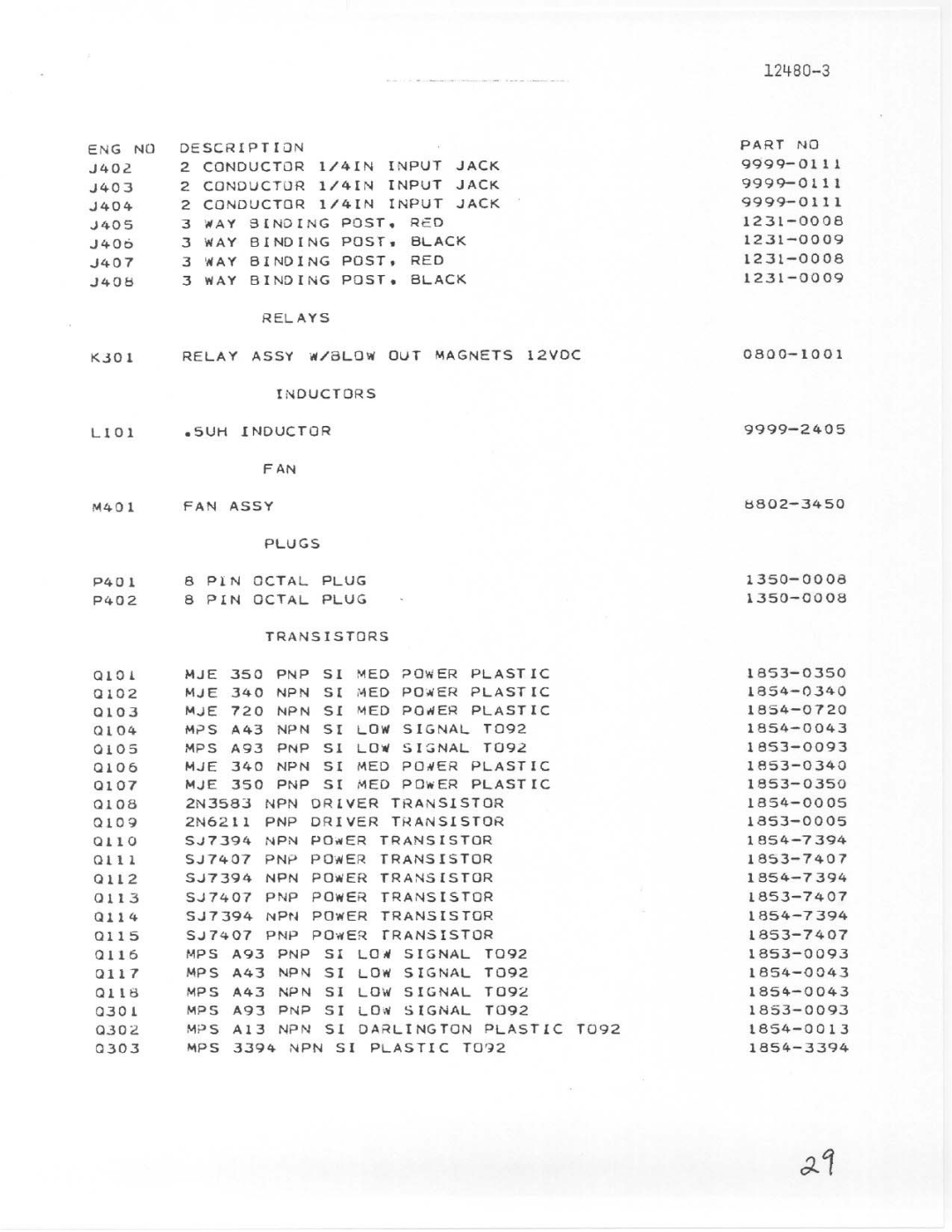 Telex PA-700 manual 