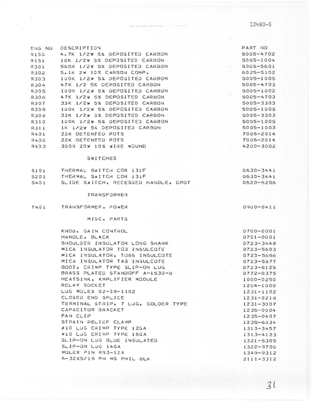 Telex PA-700 manual 