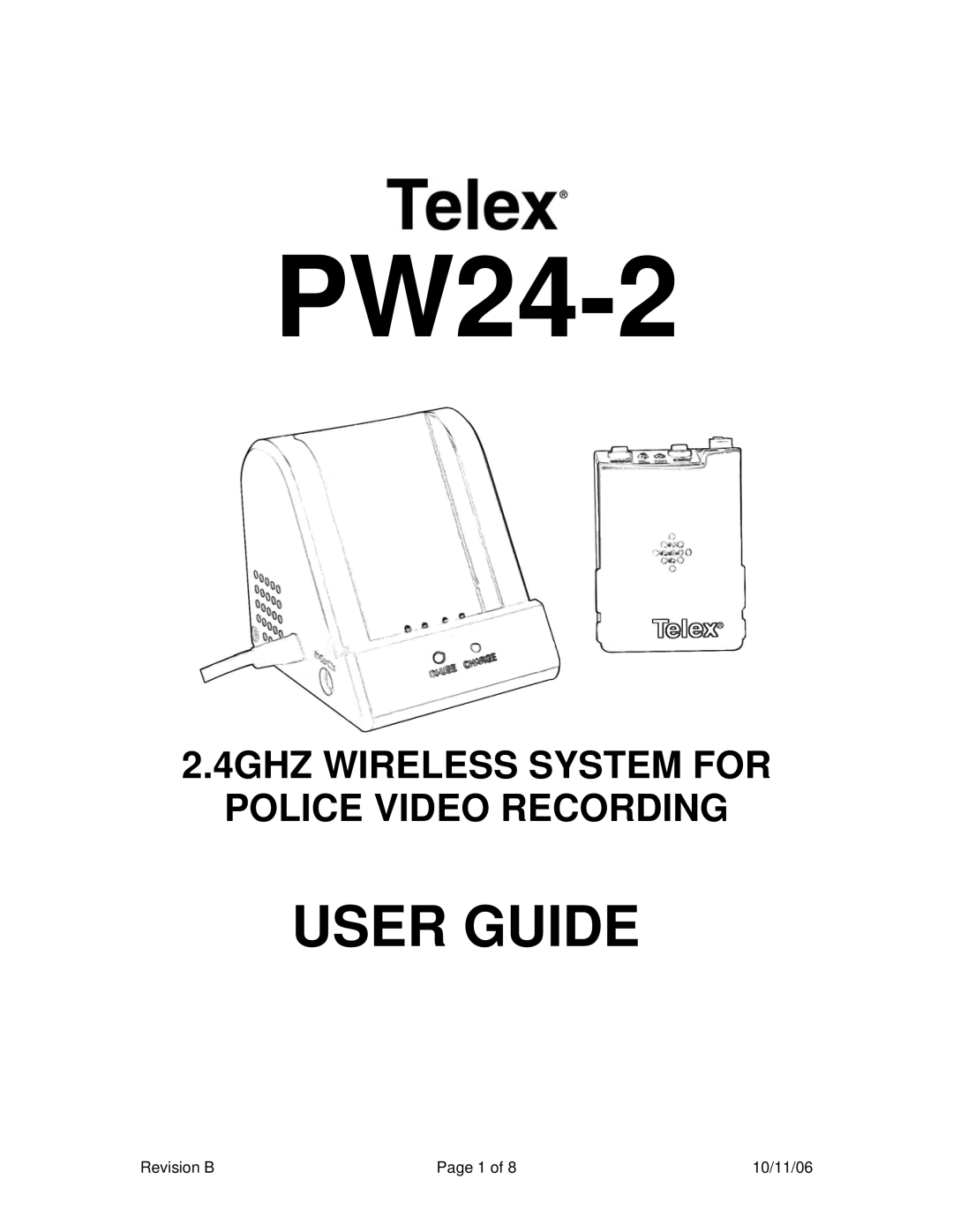 Telex PW24-2 manual 