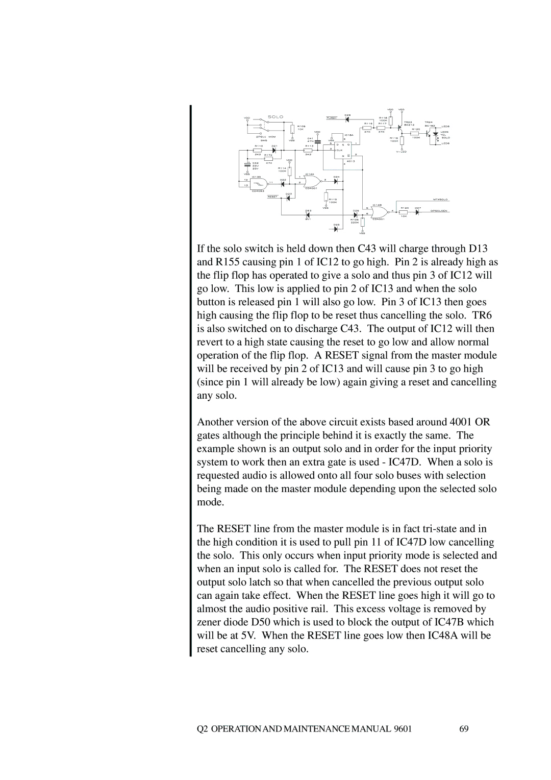 Telex Q II - FOH specifications Q2 Operationand Maintenance Manual 