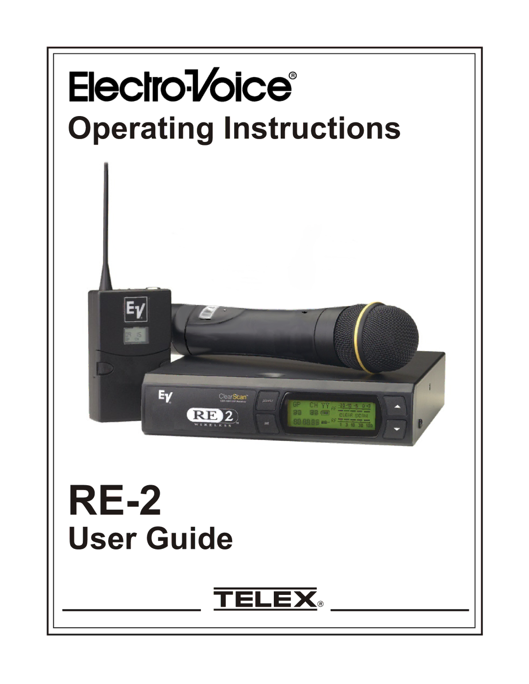 Telex RE-2 manual 