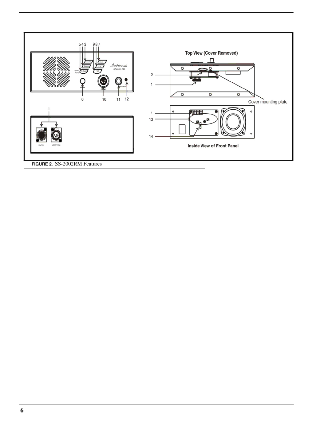 Telex SS-1002 technical manual SS-2002RM Features 